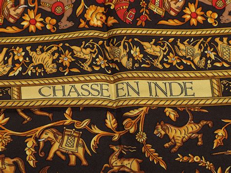 chasse en inde hermes scarf